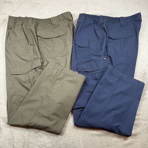 CQR Tactical Pants Mens 44x30 Green Blue Ripstop Cargo Pockets Utility Outdoor
